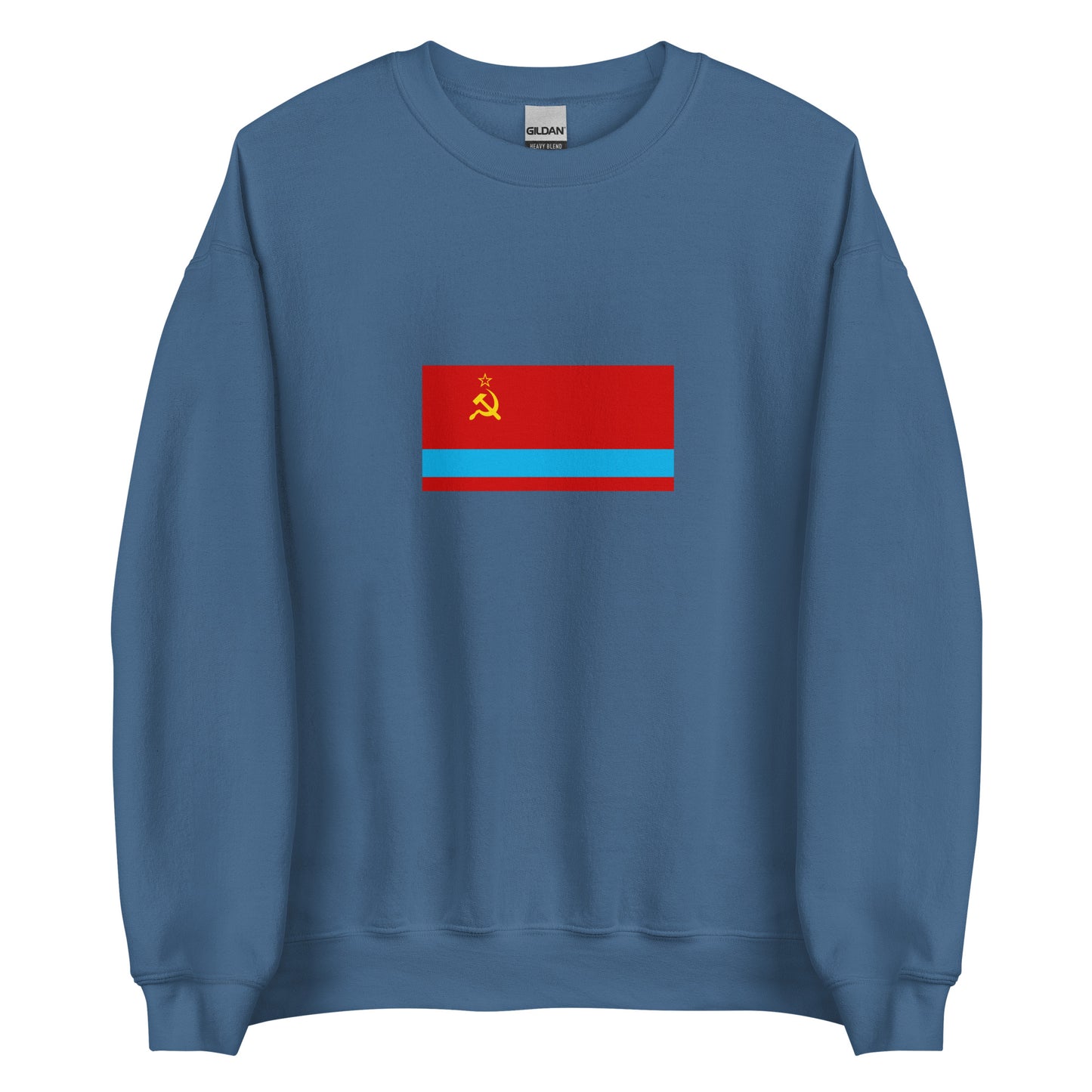 Kazakhstan - Kazakh Soviet Socialist Republic (1941-1991) | Historical Kazakh Flag Interactive Sweatshirt