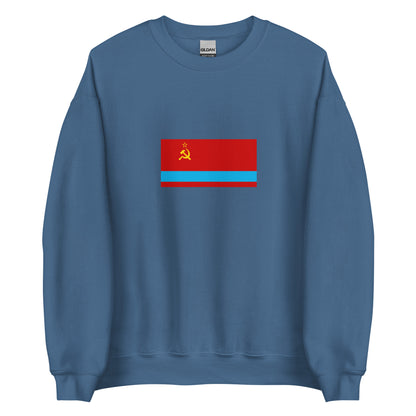 Kazakhstan - Kazakh Soviet Socialist Republic (1941-1991) | Historical Kazakh Flag Interactive Sweatshirt