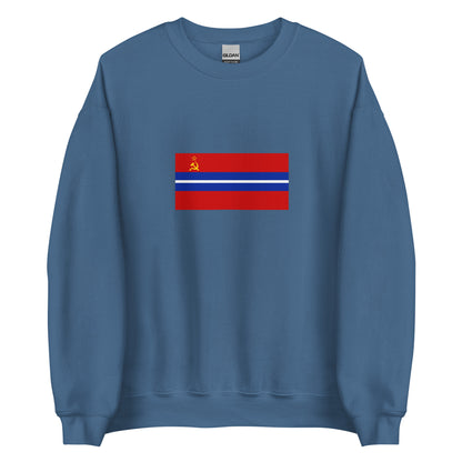 Kyrgyzstan - Kyrgyz Soviet Socialist Republic (1936-1990) | Historical Kyrgyz Flag Interactive Sweatshirt
