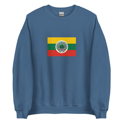 Myanmar (Burma) - State of Burma (1943-1945) | Historical Burmese Flag Interactive Sweatshirt
