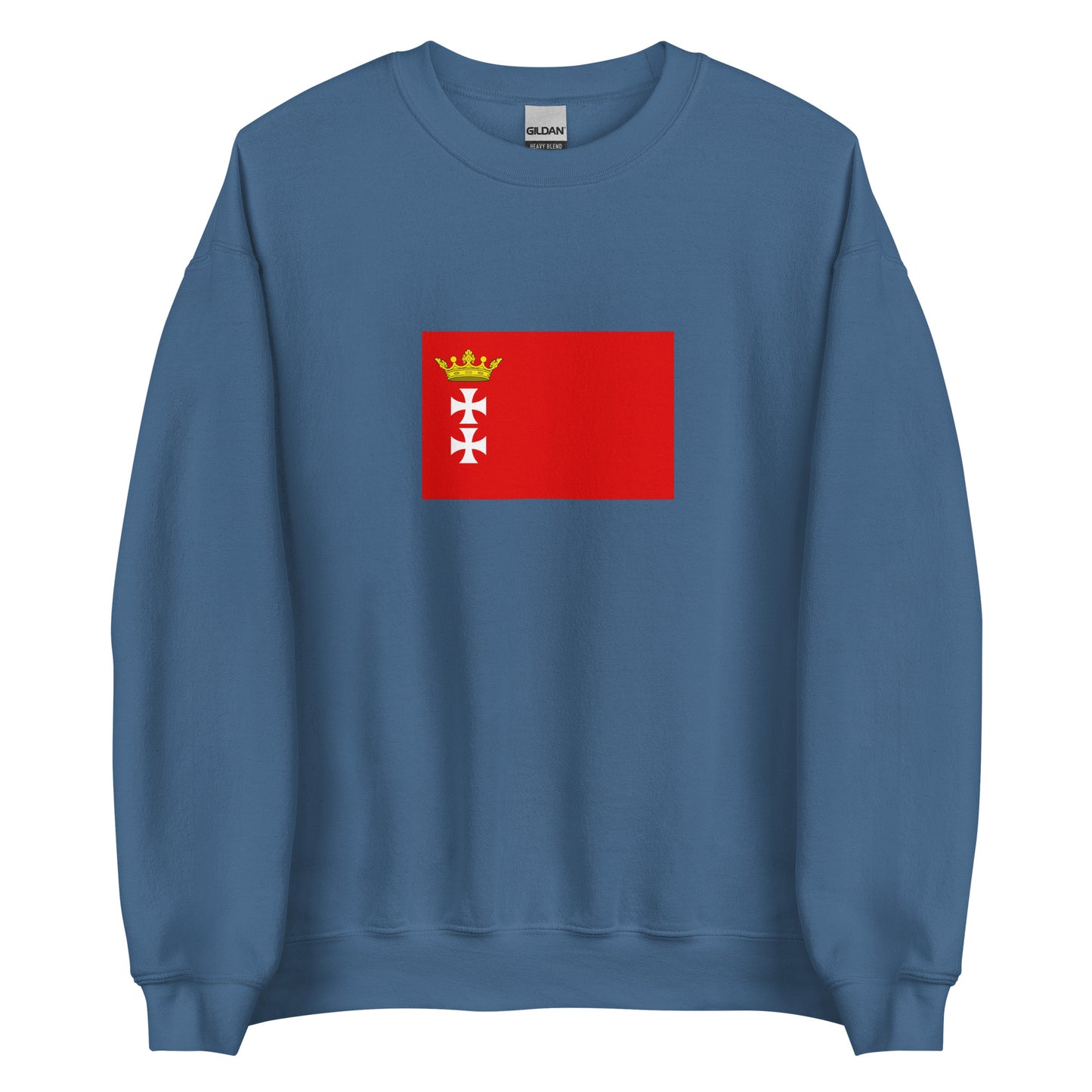 Poland - Republic of Danzig (1807-1814) | Historical Polish Flag Interactive Sweatshirt