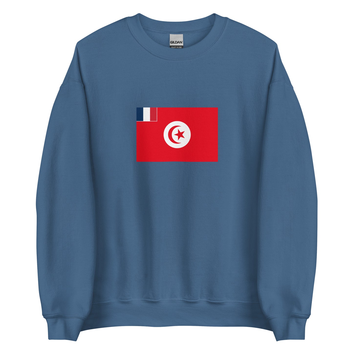 Tunisia - French Protectorate of Tunisia (1881-1956) | Historical Tunisian Flag Interactive Sweatshirt