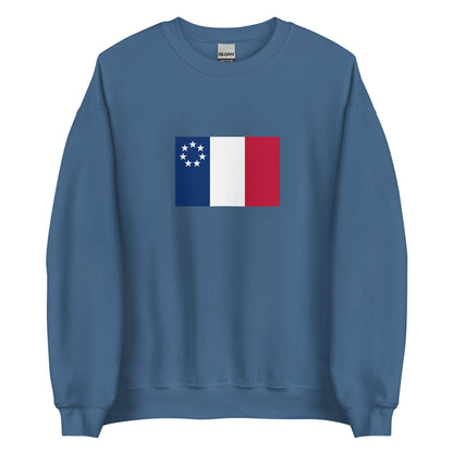 USA - New France (1534-1763) | Historical American Flag Interactive Sweatshirt