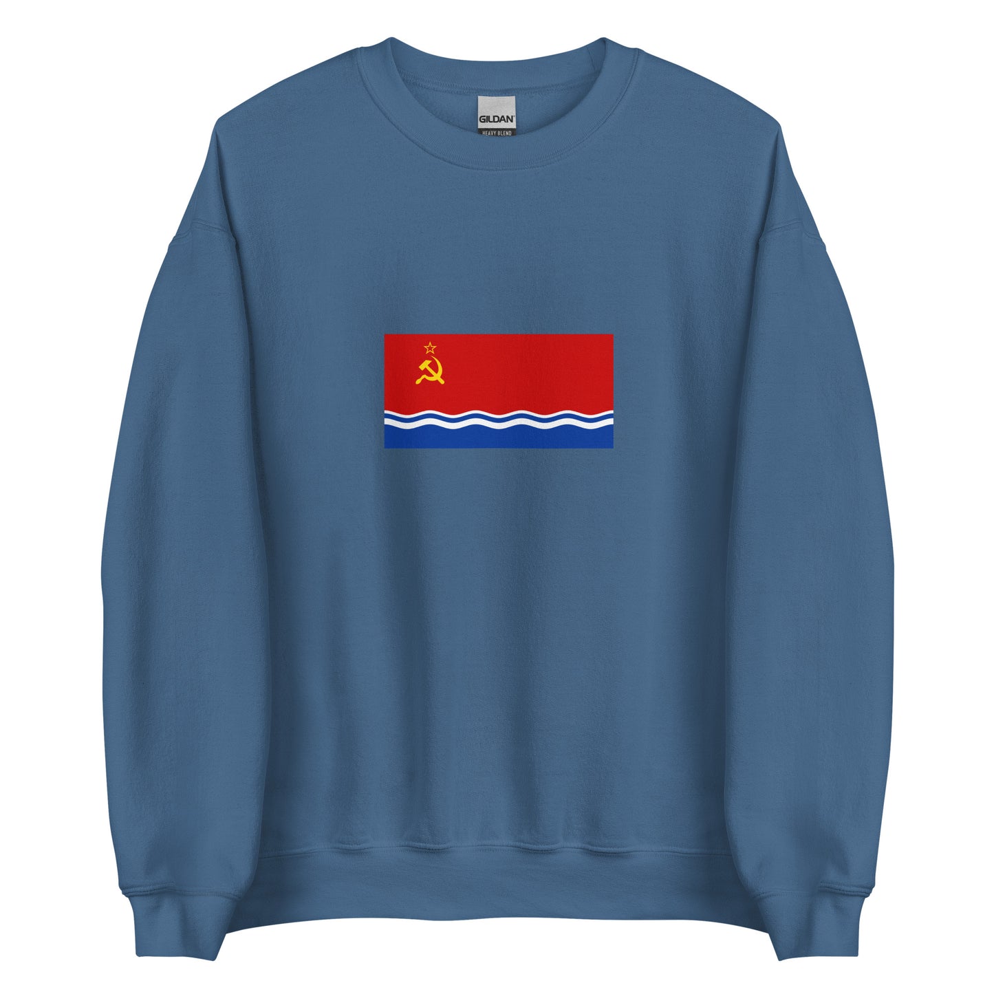 Latvia - Latvian Soviet Socialist Republic (1940-1991) | Historical Latvian Flag Interactive Sweatshirt