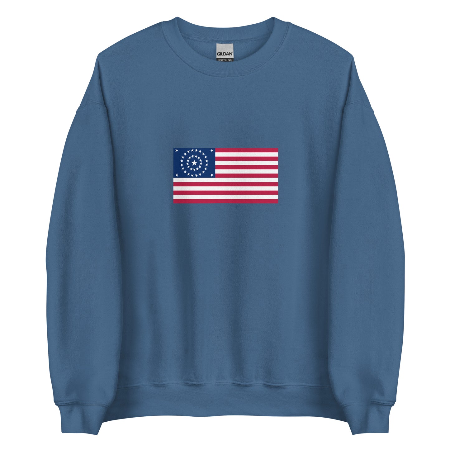 USA - 38 Concentric Circles Flag (1877) | Historical American Flag Interactive Sweatshirt