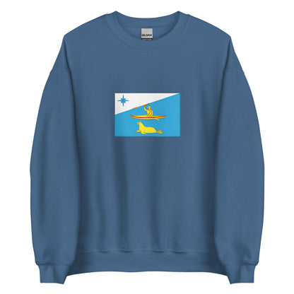 USA - Aleuts People | Indigenous American Flag Interactive Sweatshirt