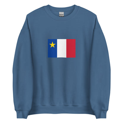 USA - French Acadians | Ethnic American Flag Interactive Sweatshirt