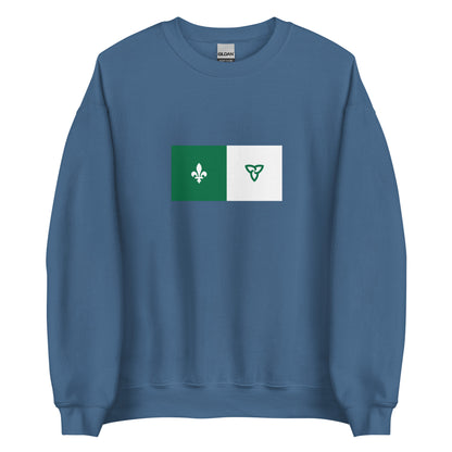 Canada - Franco Ontarians | Ethnic Canadian Flag Interactive Sweatshirt