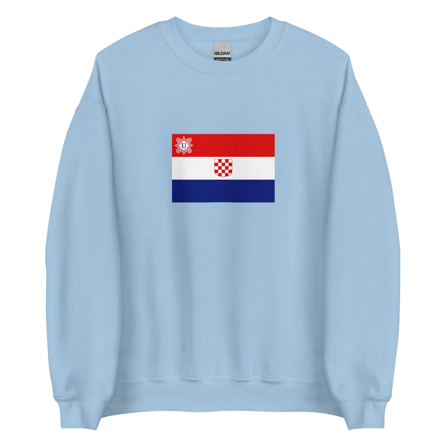 Croatia - Independent State of Croatia (1941-1945) | Historical Croatian Flag Interactive Sweatshirt