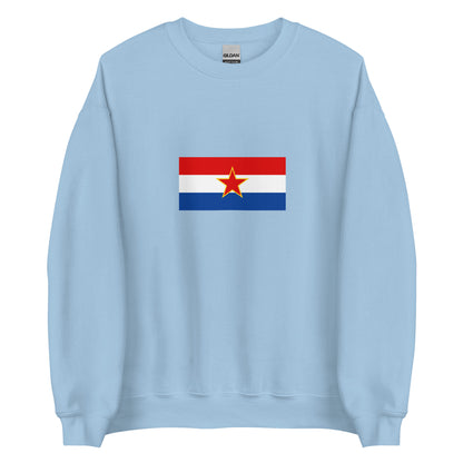 Croatia - Socialist Republic of Croatia (1941-1991) | Historical Croatian Flag Interactive Sweatshirt