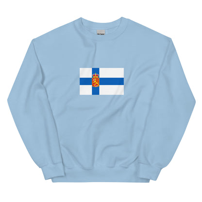 Finland - Kingdom of Finland (1918-1920) | Historical Finnish Flag Interactive Sweatshirt
