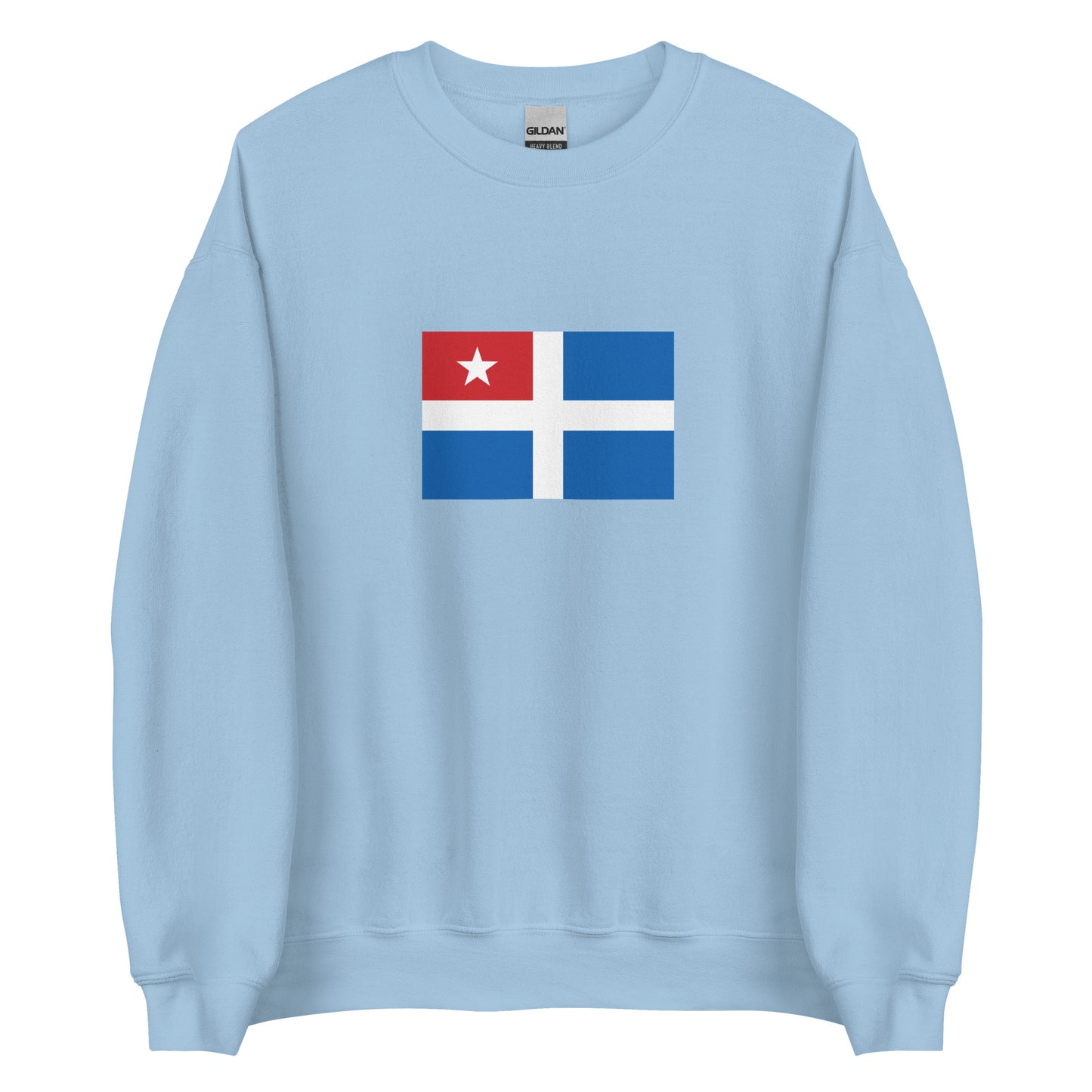 Greece - Cretan State (1898-1913) | Historical Greek Flag Interactive Sweatshirt