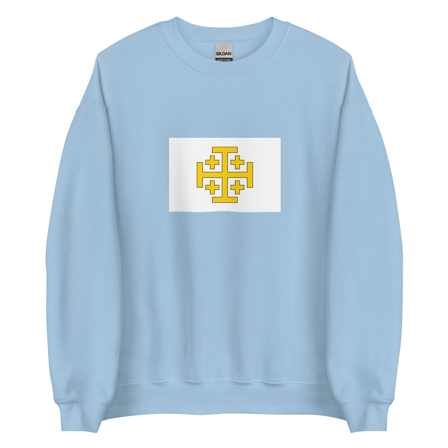 Israel - Kingdom of Jerusalem (1099-1291) | Historical Israeli Flag Interactive Sweatshirt