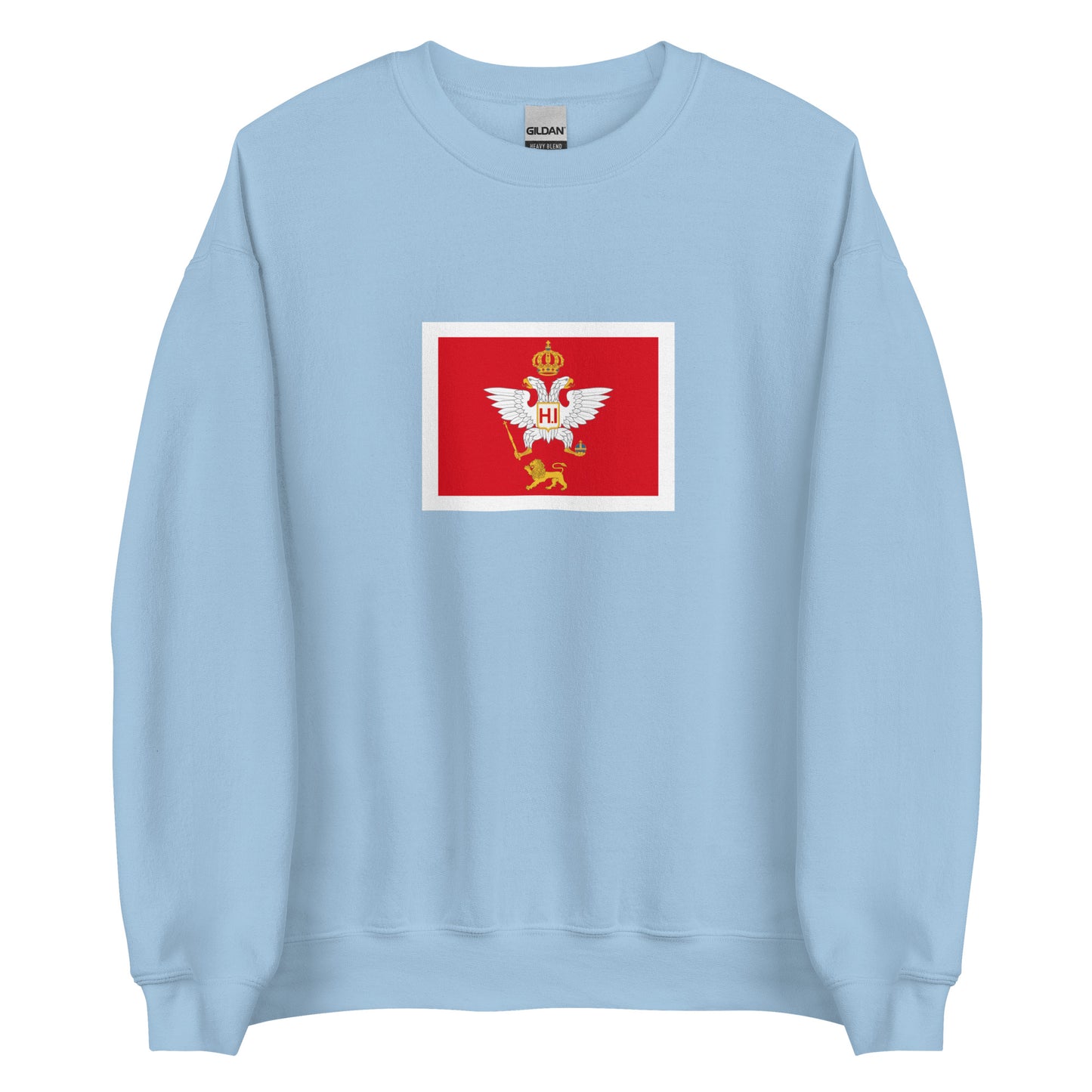 Montenegro - Principality of Montenegro (1852-1910) | Historical Montenegro Flag Interactive Sweatshirt