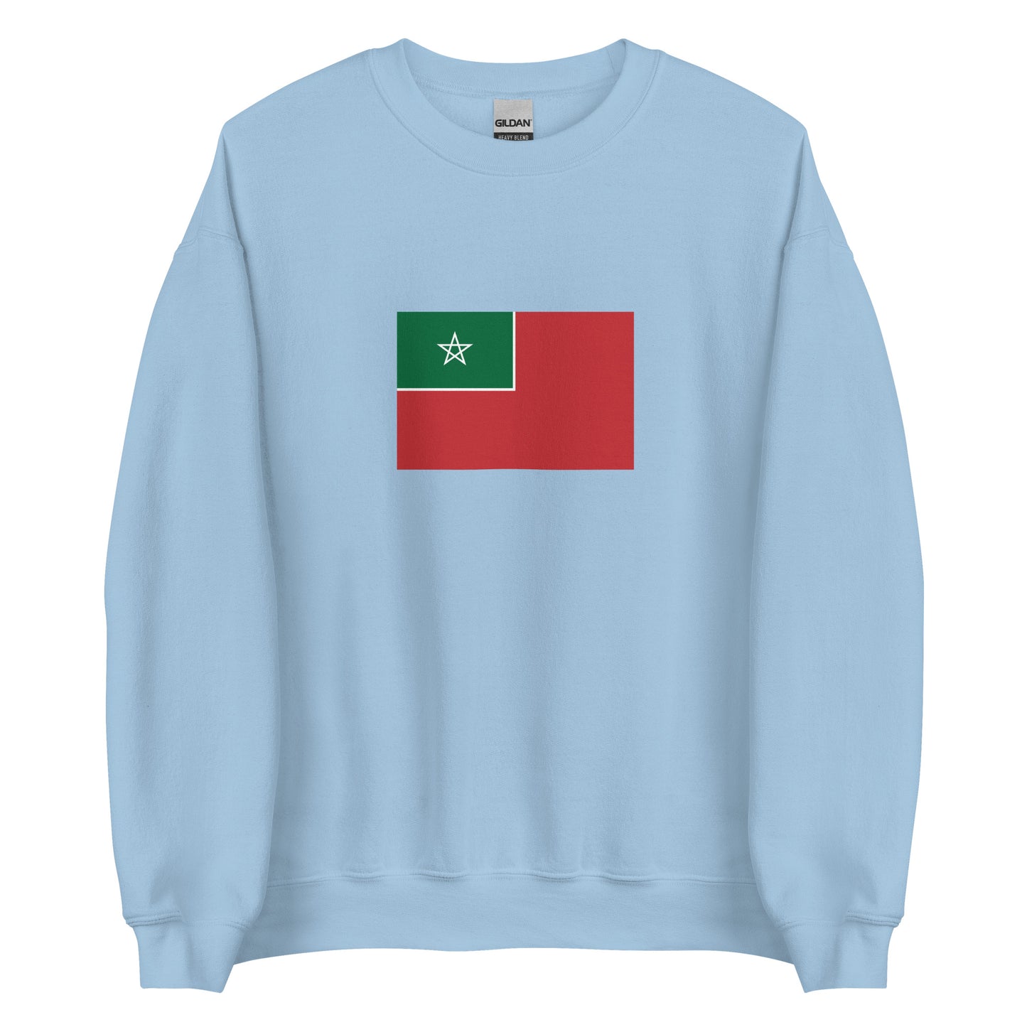 Morocco - Spanish Protectorate in Morocco (1912-1956) | Historical Moroccan Flag Interactive Sweatshirt