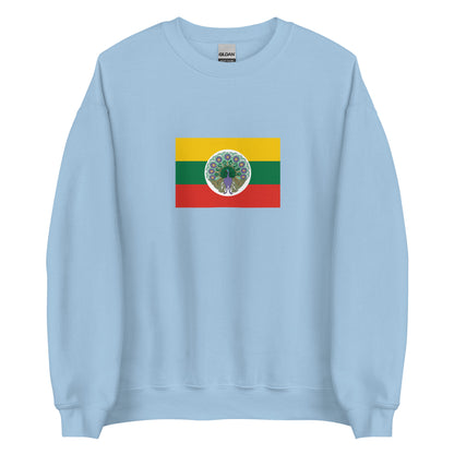 Myanmar (Burma) - State of Burma (1943-1945) | Historical Burmese Flag Interactive Sweatshirt
