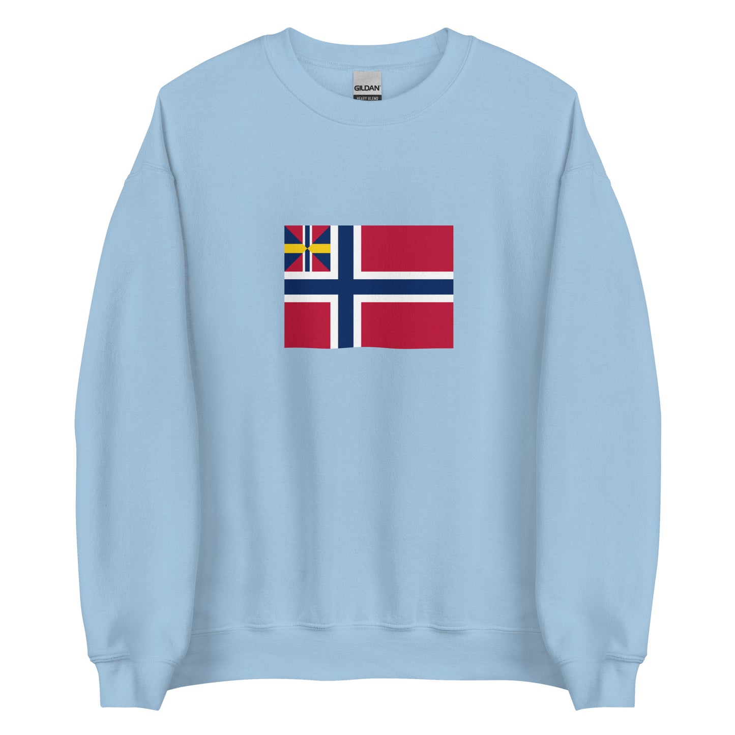 Norway - United Kingdoms of Sweden and Norway (1844-1899) | Historical Norwegian Flag Interactive Sweatshirt