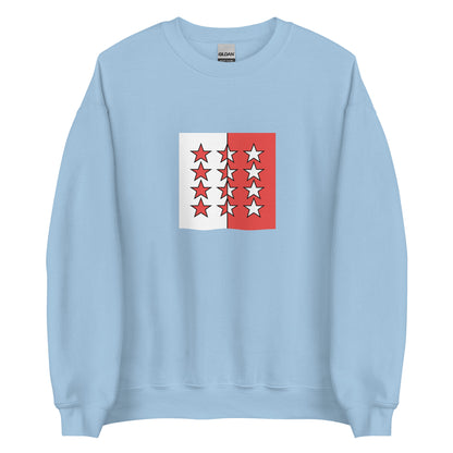 Switzerland - Rhodanic Republic (1802-1810) | Historical Suisse Flag Interactive Sweatshirt