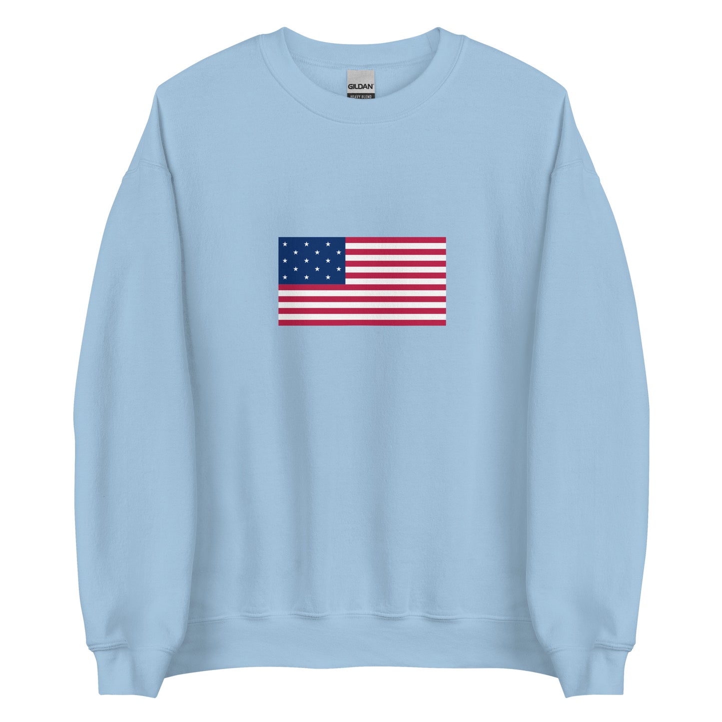 USA - 15 Star Spangled Flag (1795-1818) | Historical American Flag Interactive Sweatshirt