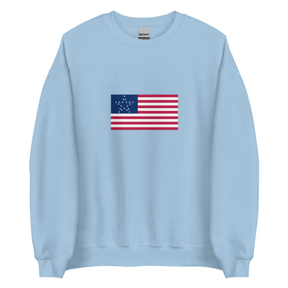 USA - 20 Great Star Flag (1818) | Historical American Flag Interactive Sweatshirt