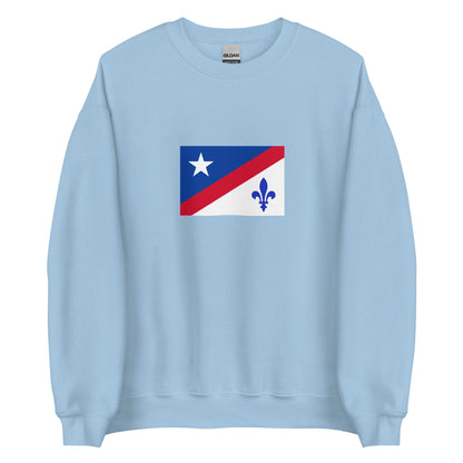 USA - French Americans | Ethnic American Flag Interactive Sweatshirt