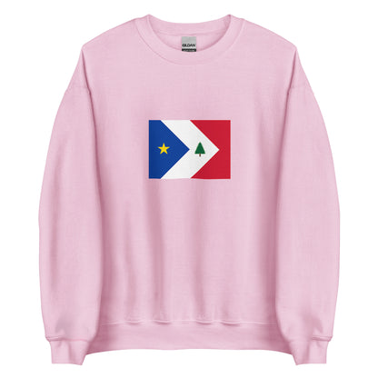 USA - New England Acadians | Ethnic American Flag Interactive Sweatshirt