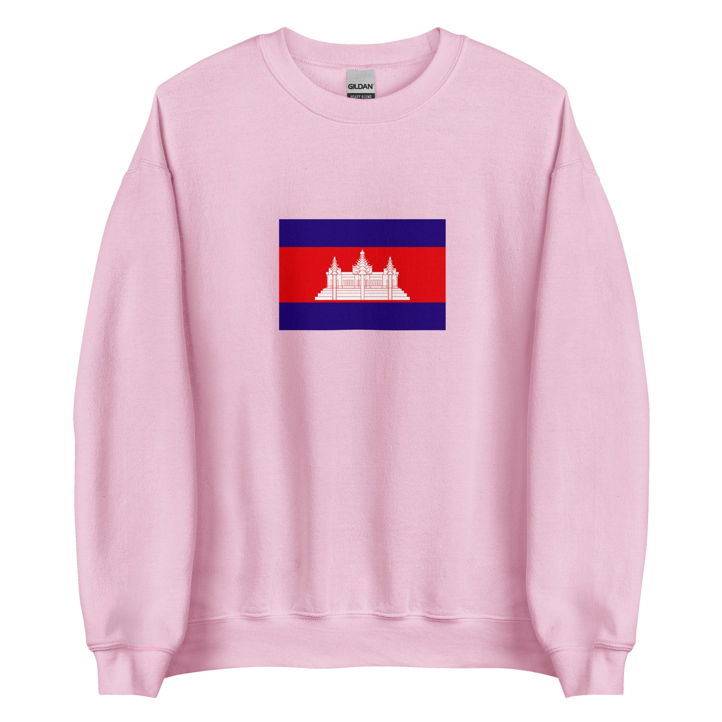 Cambodia - Kingdom of Cambodia (1953-1970) | Historical Cambodian Flag Interactive Sweatshirt