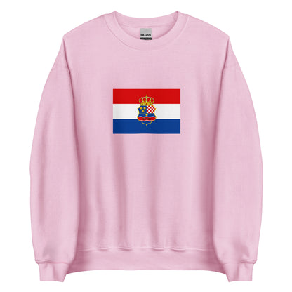 Croatia - Kingdom of Croatia-Habsburg (1527-1868) | Historical Croatian Flag Interactive Sweatshirt