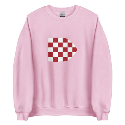 Croatia - Kingdom of Croatia and Dalmatia (1102-1526) | Historical Croatian Flag Interactive Sweatshirt