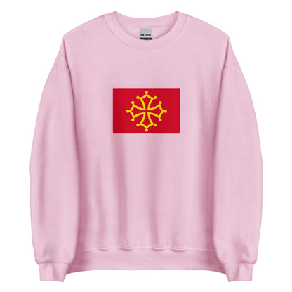 France - Occitania County of Toulouse (778-1271) | Historical French Flag Interactive Sweatshirt