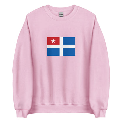 Greece - Cretan State (1898-1913) | Historical Greek Flag Interactive Sweatshirt