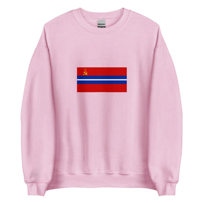 Kyrgyzstan - Kyrgyz Soviet Socialist Republic (1936-1990) | Historical Kyrgyz Flag Interactive Sweatshirt