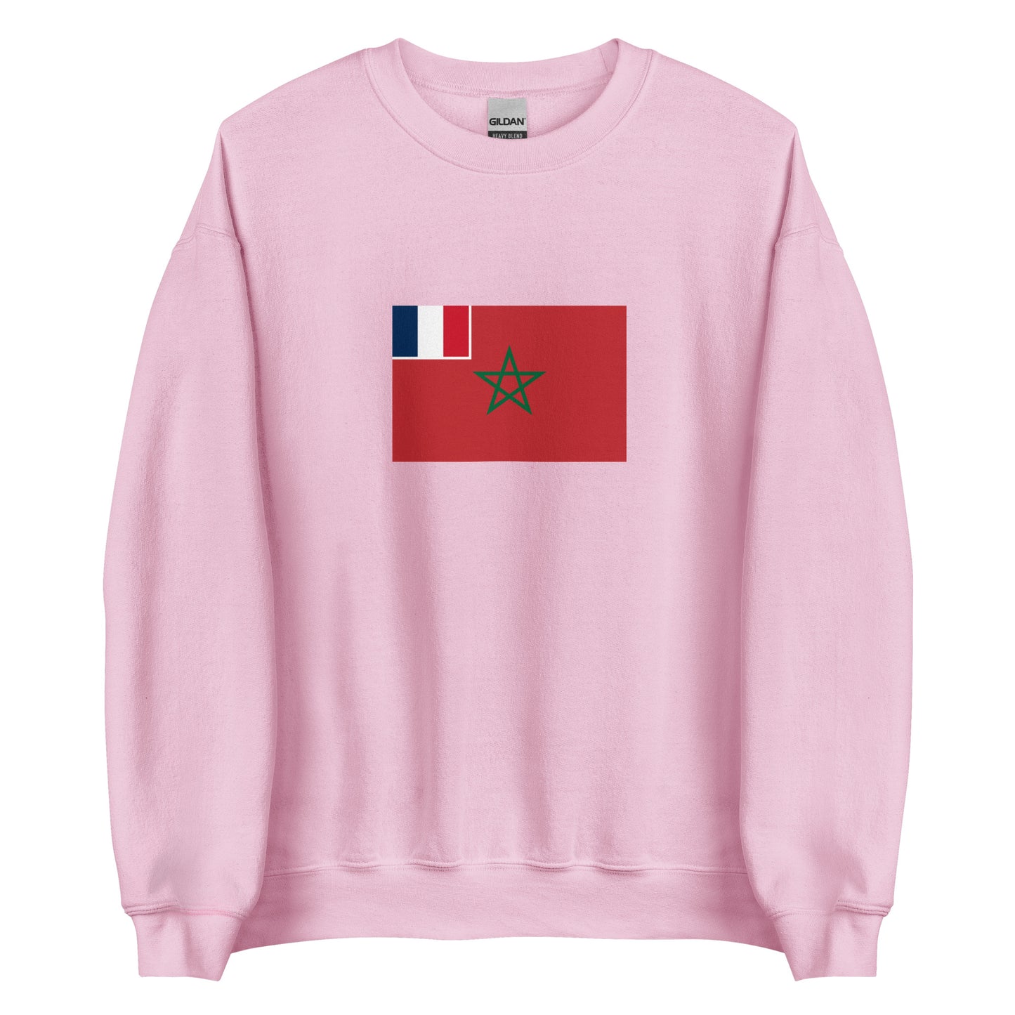 Morocco - French Protectorate in Morocco (1912-1956) | Historical Moroccan Flag Interactive Sweatshirt