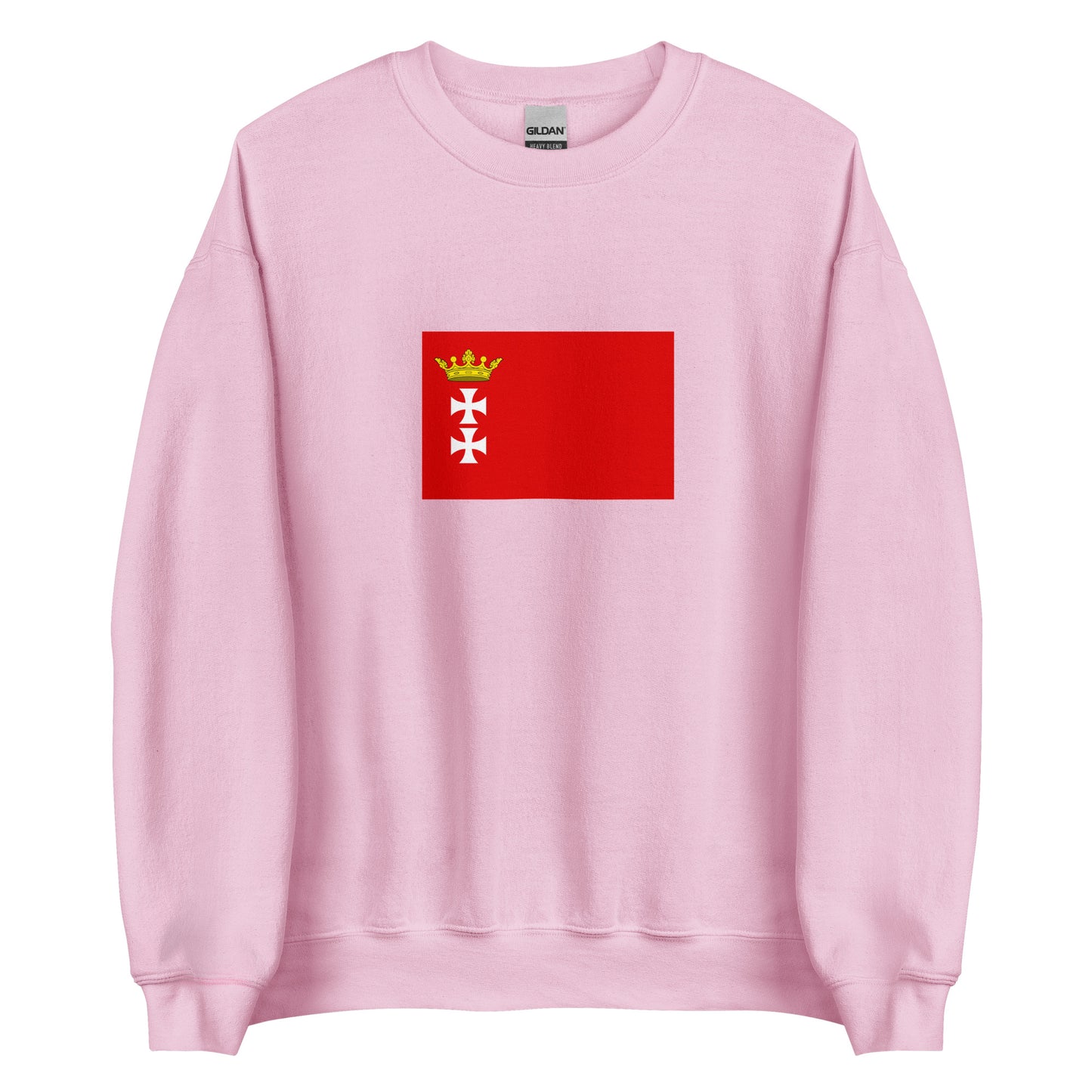 Poland - Republic of Danzig (1807-1814) | Historical Polish Flag Interactive Sweatshirt