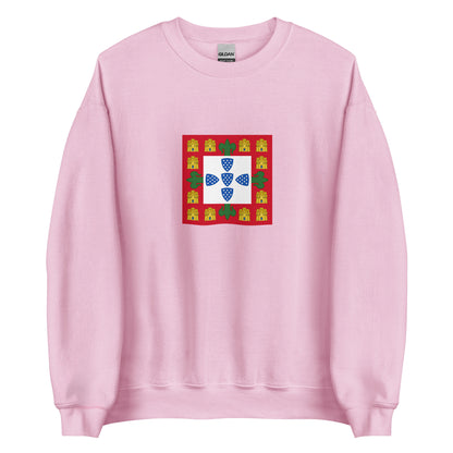 Portugal - Kingdom of Portugal (1139-1415) | Historical Portuguese Flag Interactive Sweatshirt