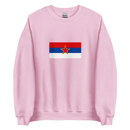 Serbia - Socialist Republic of Serbia (1946-1992) | Historical Serbian Flag Interactive Sweatshirt
