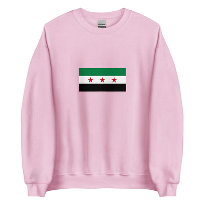 Syria - Syrian Republic (1930-1963) | Historical Syrian Flag Interactive Sweatshirt