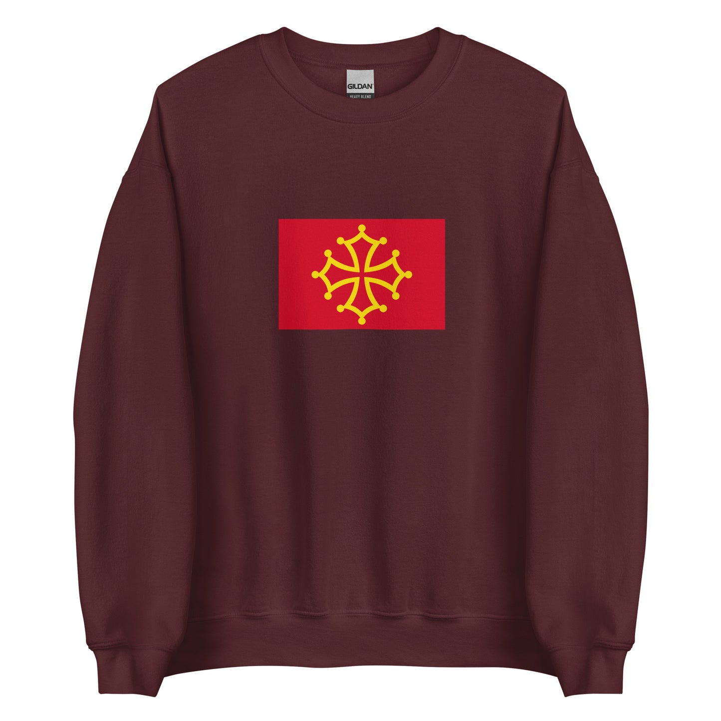 France - Occitania County of Toulouse (778-1271) | Historical French Flag Interactive Sweatshirt