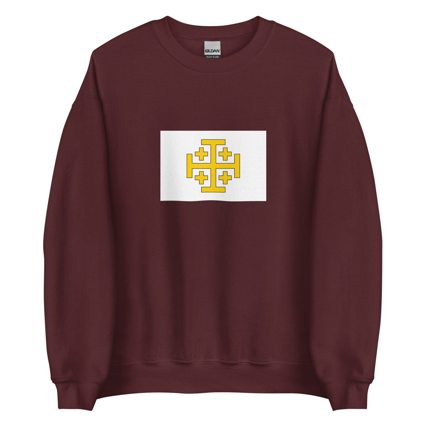 Israel - Kingdom of Jerusalem (1099-1291) | Historical Israeli Flag Interactive Sweatshirt