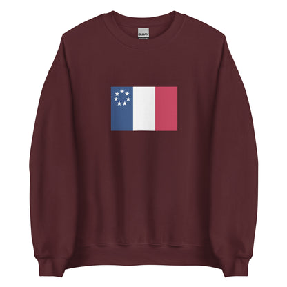USA - New France (1534-1763) | Historical American Flag Interactive Sweatshirt