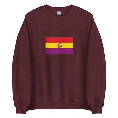 Spain - Second Spanish Republic (1931-1939) | Historical Spanish Flag Interactive Sweatshirt
