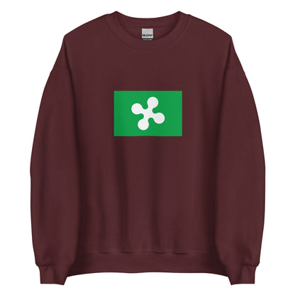Italy - Lombards | Ethnic Italian Flag Interactive Sweatshirt