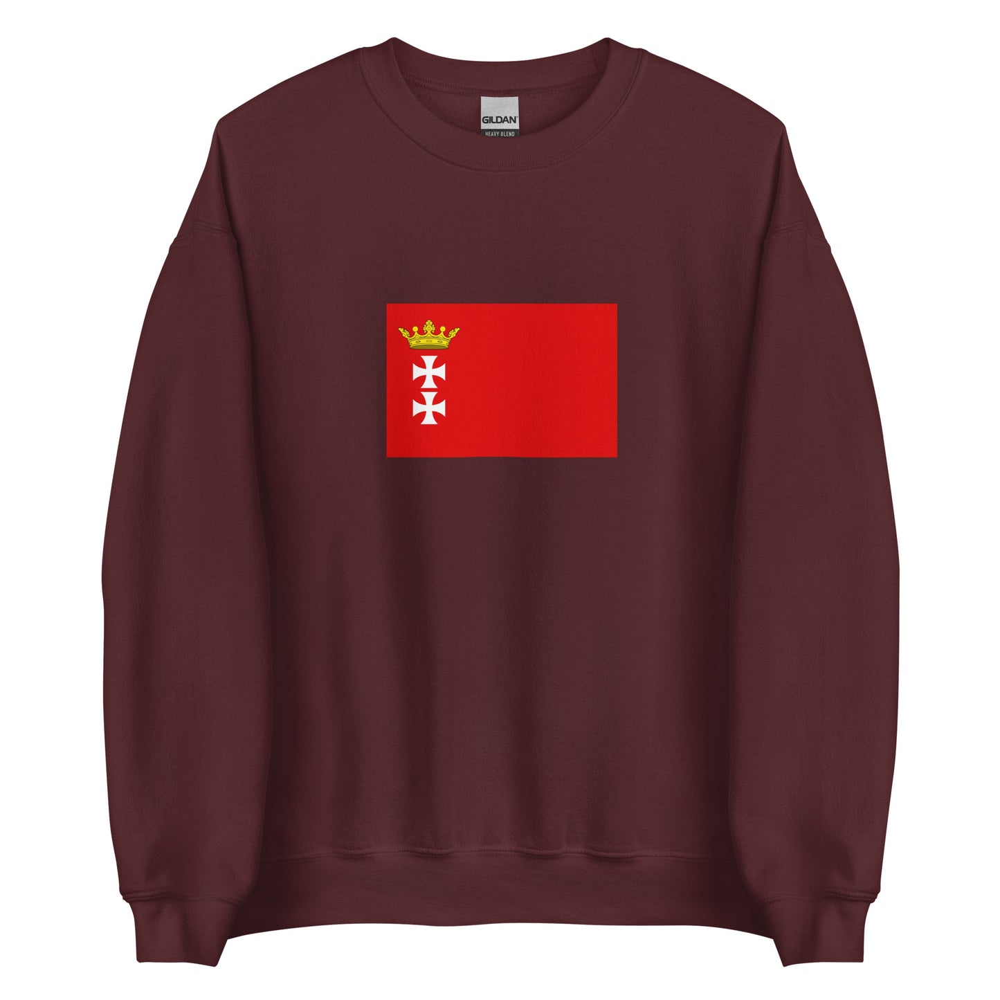 Poland - Republic of Danzig (1807-1814) | Historical Polish Flag Interactive Sweatshirt