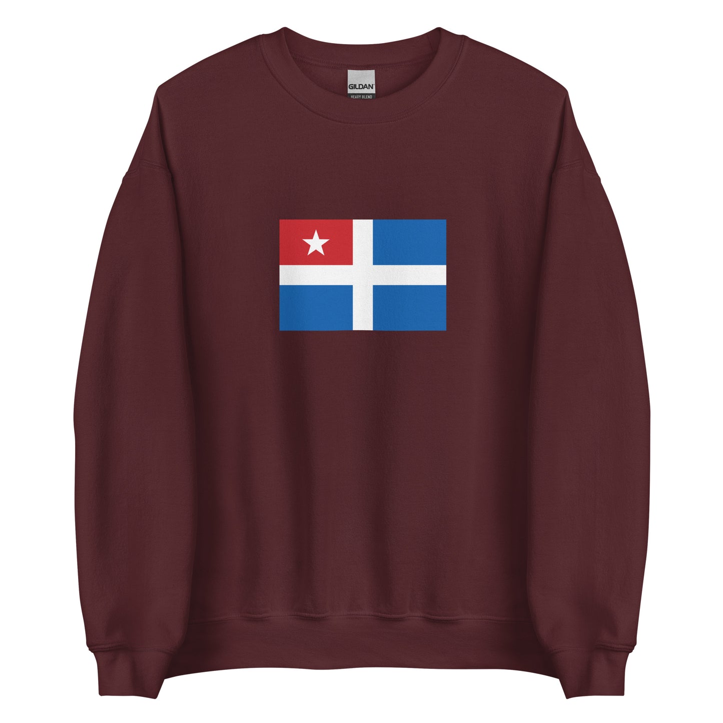 Greece - Cretan State (1898-1913) | Historical Greek Flag Interactive Sweatshirt