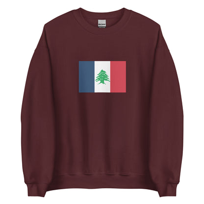 Lebanon - Greater Lebanon (1920-1943) | Historical Lebanese Flag Interactive Sweatshirt