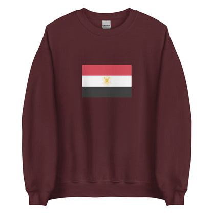 Egypt - Federation of Arab Republics (1972-1977) | Historical Egyptian Flag Interactive Sweatshirt
