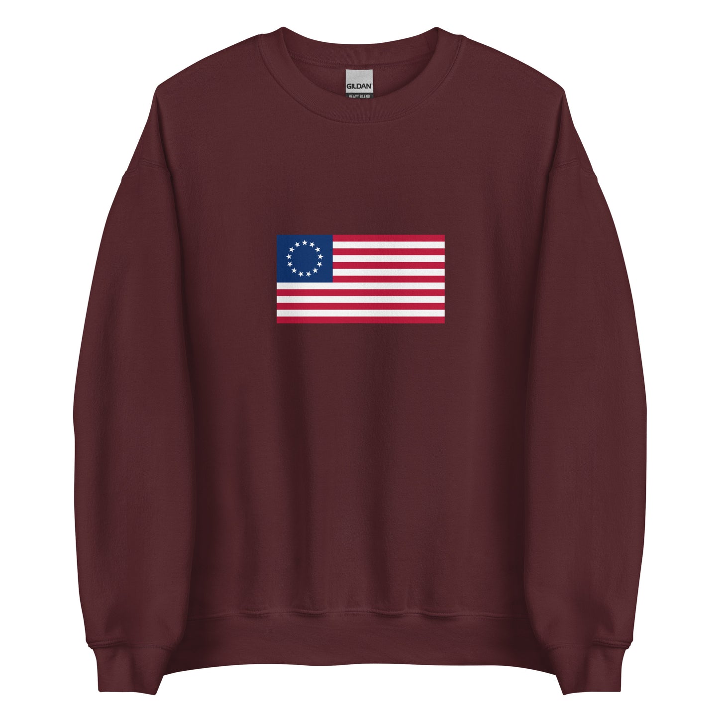 USA - 13 Stars & Stripes Betsy Ross Flag (1776) | Historical American Flag Interactive Sweatshirt