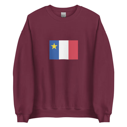 USA - French Acadians | Ethnic American Flag Interactive Sweatshirt