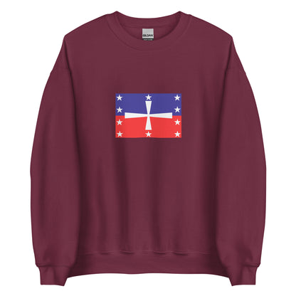 Dominican Republic - La Trinitaria (1838-1844) | Historical Dominican Flag Interactive Sweatshirt