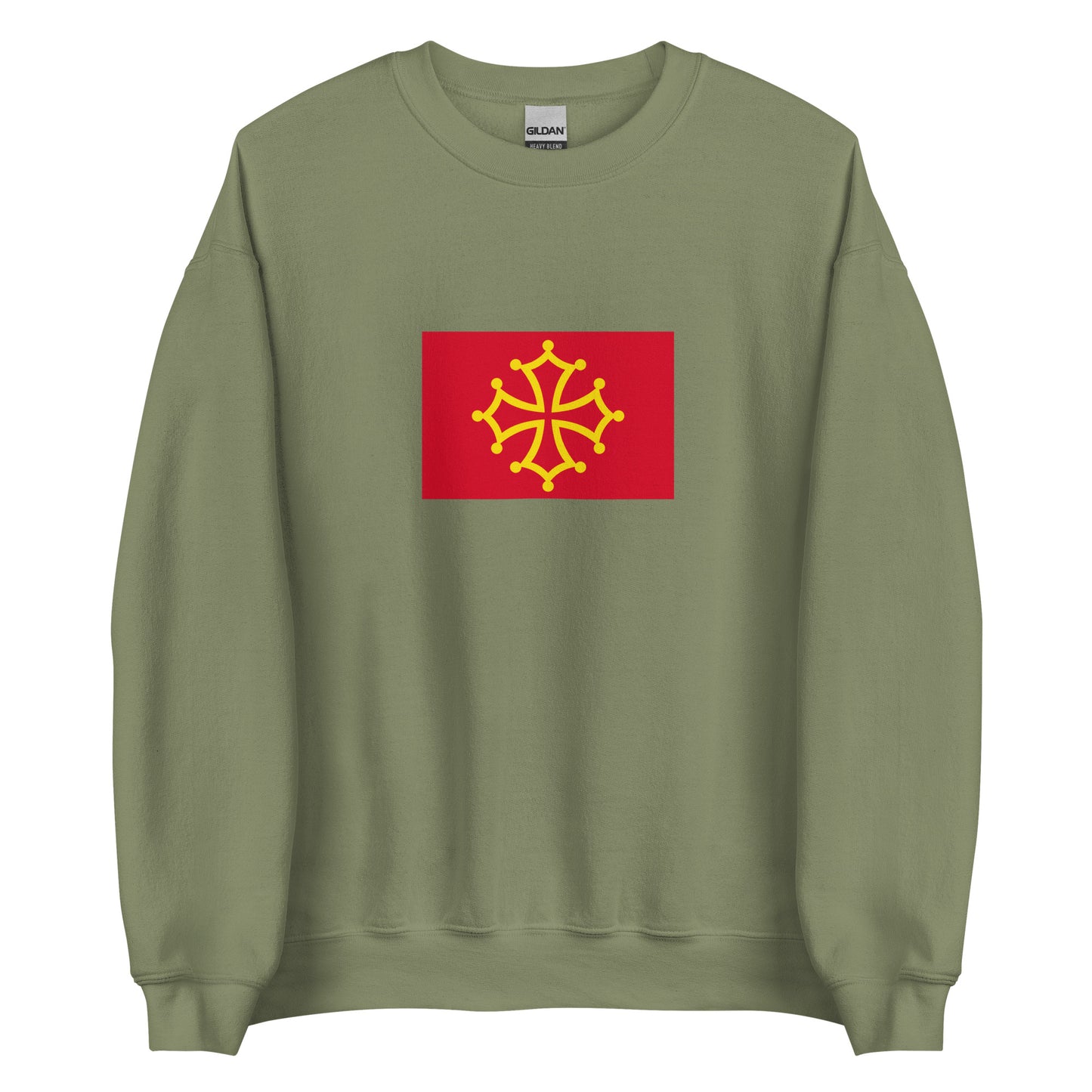 France - Occitania County of Toulouse (778-1271) | Historical French Flag Interactive Sweatshirt